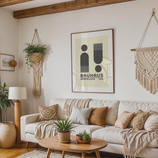 Artwork Mockup PSD | Framed Poster Mockup. DIN A Frame Mock–Up | PSD Photoshop Photopea Mockup. Frame Mockup Home Interior