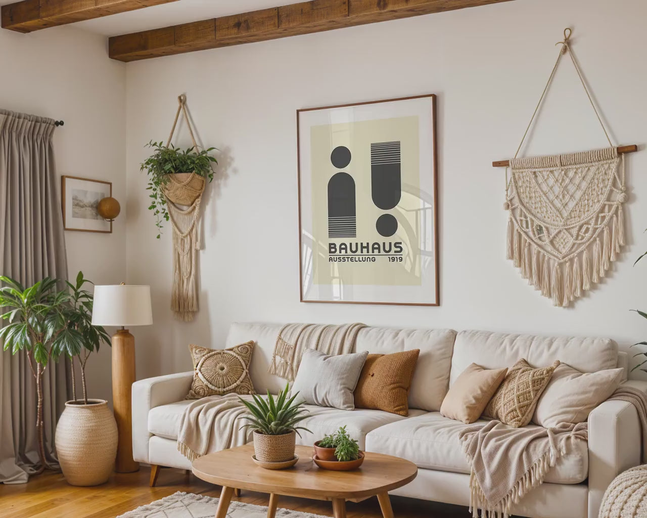 Artwork Mockup PSD | Framed Poster Mockup. DIN A Frame Mock–Up | PSD Photoshop Photopea Mockup. Frame Mockup Home Interior