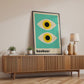Artwork Mockup PSD | Framed Poster Mockup. DIN A Frame Mock–Up | PSD Photoshop Photopea Mockup. Frame Mockup Home Interior