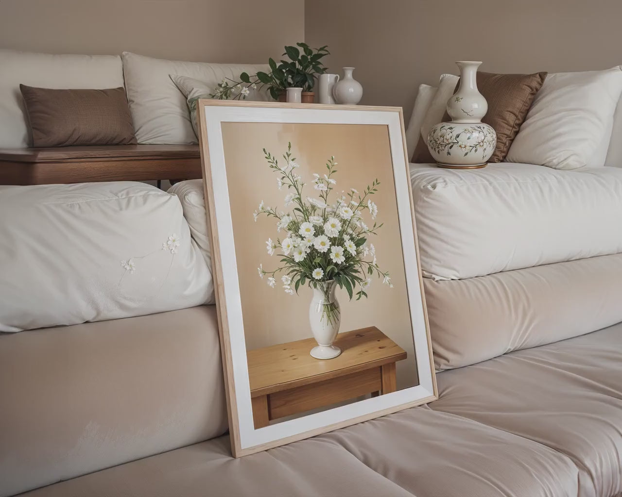 Frame Mockup in Home Interior | Frame Mockup Frames | Interior Wall Poster |  Interior Poster Shop Mockup