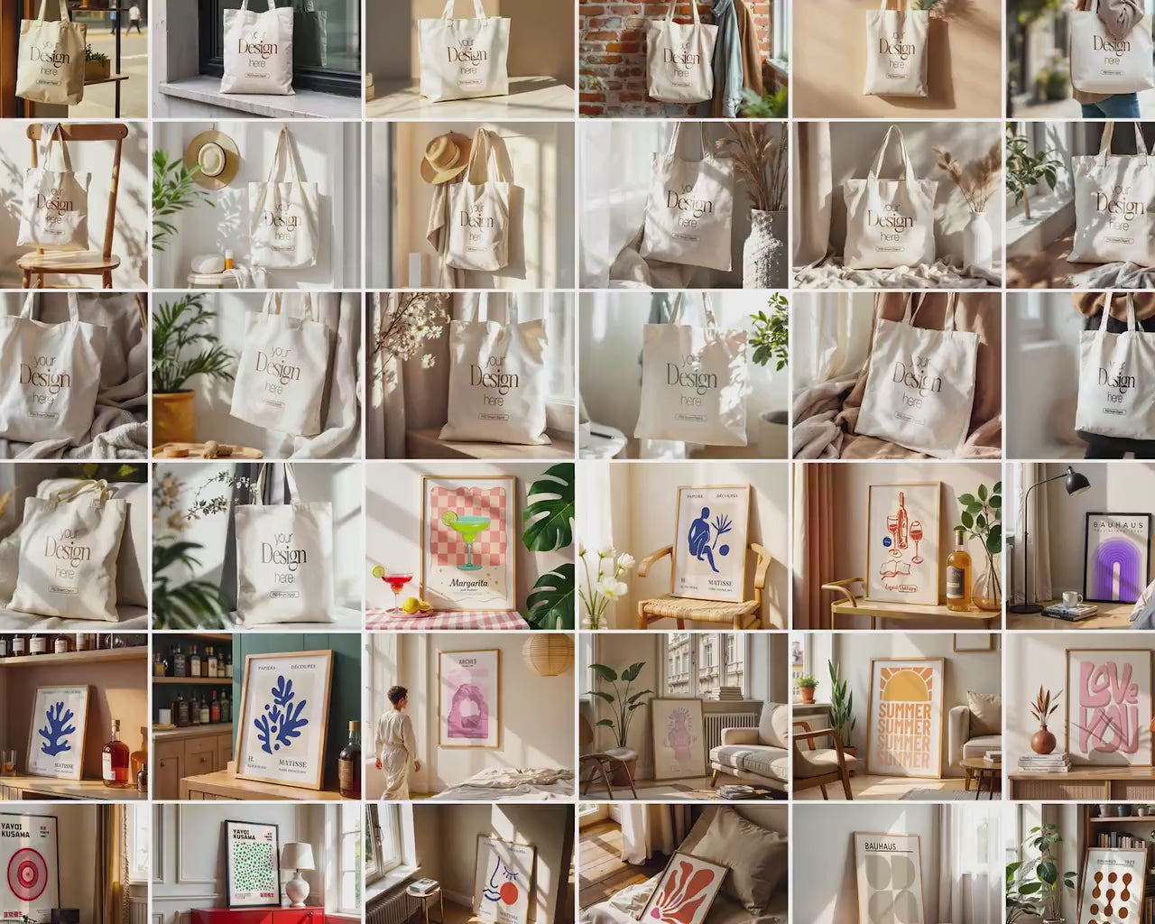 600+ Frame Mockup PSD Bundle Set - Wall & Poster Frames for Digital Art, Photo Display, Poster Mockup Templates