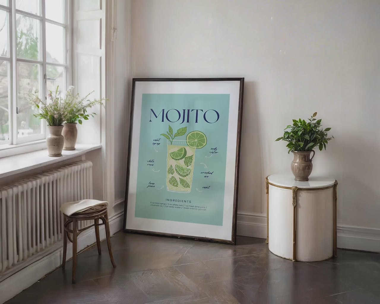 Frame Mockup in Home Interior | Frame Mockup Frames | Interior Wall Poster |  Interior Poster Shop Mockup