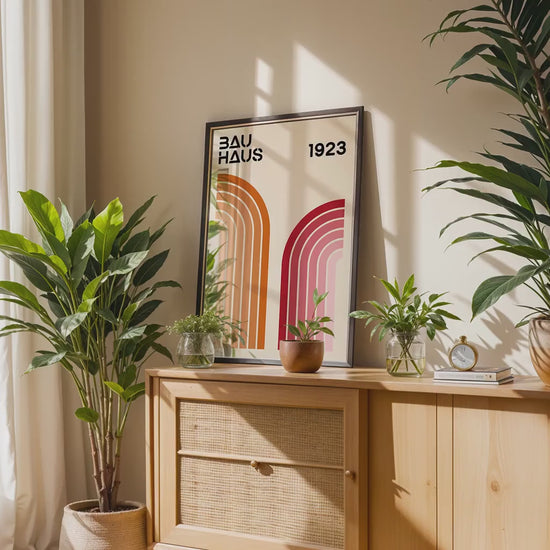 Vertical Frame Mockup in Home Interior | Boho Interior  Frame Mockup PSD | Interior Poster Mockup PSD