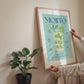 Woman Holding Frame Mockups | Landscape Horizontal Wood Frame Mockup with person | Digital Prints, and Poster Shop Mockup