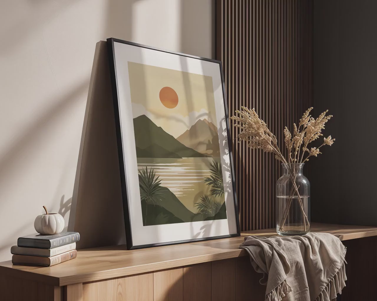 Vertical  Frame Mockup in Home Interior | Frame Mockup Frames | Interior Poster Mockup PSD |  Interior Poster Shop Mockup
