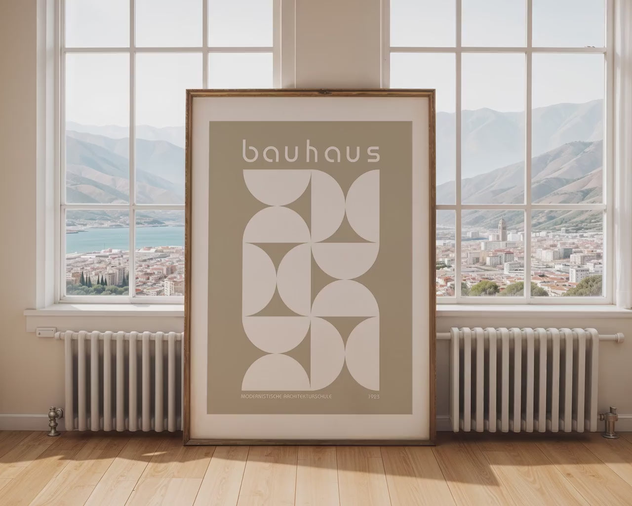 Artwork Mockup PSD | Framed Poster Mockup. DIN A Frame Mock–Up | PSD Photoshop Photopea Mockup. Frame Mockup Home Interior