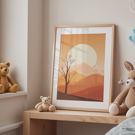 Frame Nursery Mockup in Home Interior PSD | Nursery Frame Mockup Frames | Nursery Wall Poster |  Poster Shop Mockup