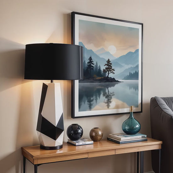 Vertical Frame Mockup in Home Interior | Frame Mockup PSD | Interior Wall Poster | Wood Frame Mockup